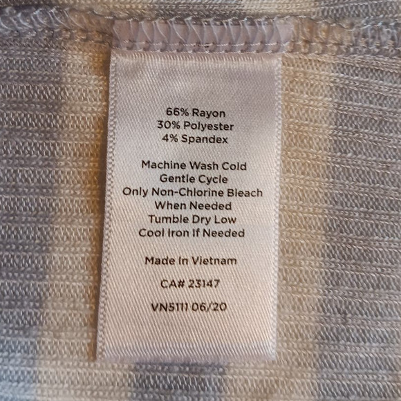 Haven Well Within | Blue & White Striped Ribbed Soft Touch Button-Cuff Top - Picture 6 of 8